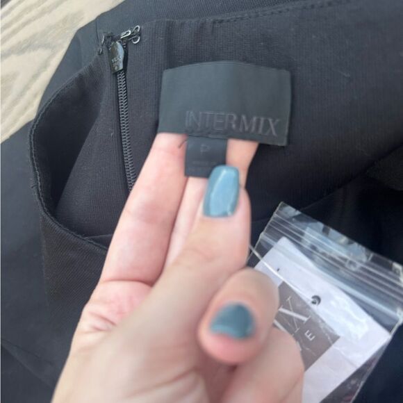 NWT Intermix small black strapless mini body-con office siren Y2K dress - Picture 4 of 9